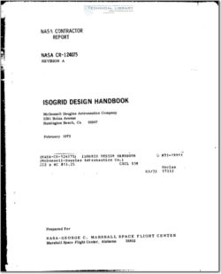 NASA-CR-124075 Isogrid Design Handbook