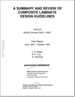 NASA-NAS1-19347 Cummary and Review of Composite Laminate Design Guidelines