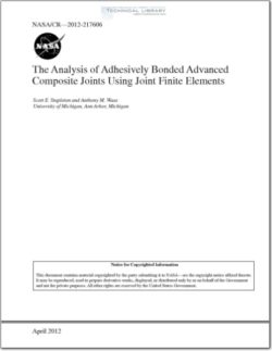 NASA-CR-2012-217606 Analysis of Adhesively Bonded Advanced Composite Joints