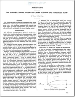naca-report-1374 The Similarity Rules for Second-Order Subsonic and Supersonic Flow