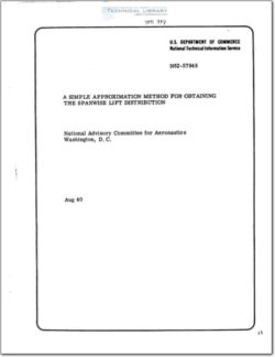naca-tm-948 A Simple Approximation Method for Obtaining the Spanwise Lift Distribution