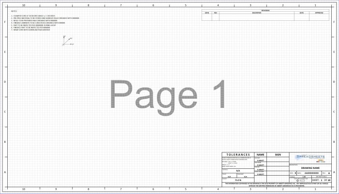 excel engineering templates