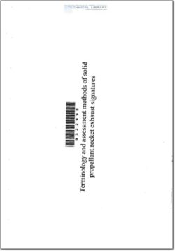 AGARD-AR-287 Terminology and Assessment Methods of Solid Propellant Rocket Exhaust Signatures