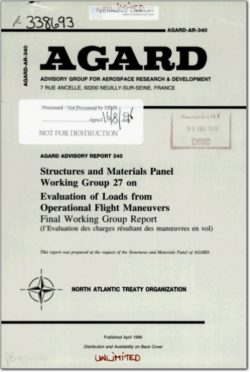 AGARD-AR-340 Evaluation of Loads from Operational Flight Maneuvers