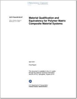 DOT-FAA-AR-00-47 Material Qualification and Equivalency for Polymer Matrix Composite Material Systems