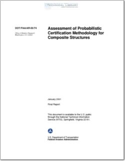 DOT-FAA-AR-00-74 Assessment of Probabilistic Certification Methodology for Composite Structures