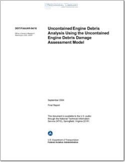 DOT-FAA-AR-04-16 Uncontained Engine Debris Analysis Using the Uncontained Engine Debris Damage Assessment Model