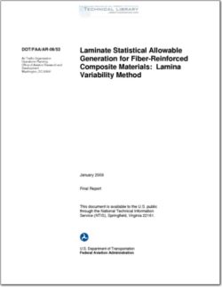 DOT-FAA-AR-06-53 Laminate Statistical Allowable Generation for Fiber-Reinforced Composite Materials Lamina Variability Method