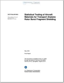 DOT-FAA-AR-06-9 Statistical Testing of Aircraft Materials for Transport Airplane Rotor Burst Fragment Shielding