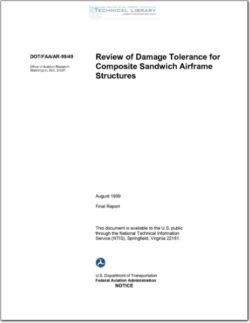 DOT-FAA-AR-99-49 Review of Damage Tolerance for Composite Sandwich Airframe Structures