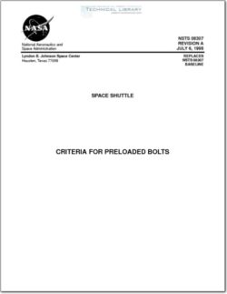NASA-NSTS-08307 RevA Criteria for Preloaded Bolts
