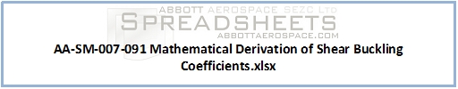 AA-SM-007-091 Shear Bucking K derivation