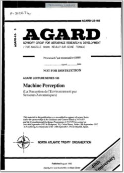 AGARD-LS-185 Machine Perception