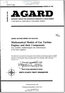AGARD-LS-198 Mathematical Models of Gas Turbine Engines and their Components