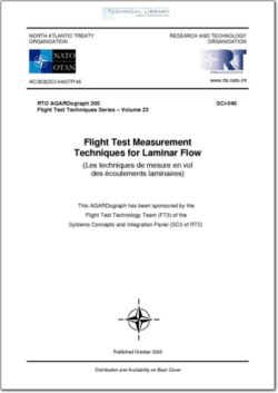AGARD-RTO-AG-300-V23 Flight Test Measurement Techniques for Laminar Flow