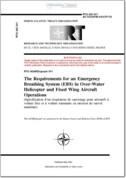 AGARD-RTO-AG-341 The Requirements for an Emergency Breathing System (EBS) in Over-Water Helicopter and Fixed Wing Aircraft Operations