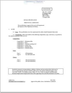 MIL-DTL-22499D Shim Stock, Laminated