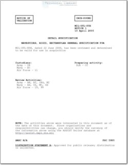 MIL-DTL-85H(NOTICE 1) Waveguides, Rigid, Rectangular General Specification for