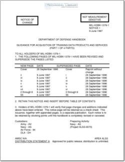 MIL-HDBK-1379_1 NOT 1 Guidance for Acquisition of Training Data Products and Services (Part 1 of 4 Parts)