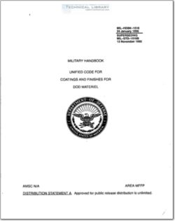 MIL-HDBK-1516 Unified Code for Coating and Finishes for DoD Materiel