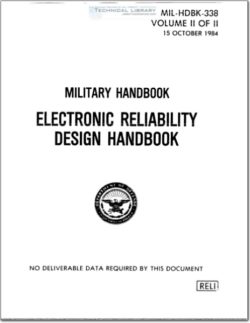 MIL-HDBK-338 Electronic Reliability Design Handbook