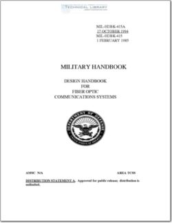 MIL-HDBK-415A Design Handbook for Fiber Optic Communications Systems