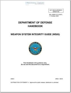 MIL-HDBK-515 Weapon System Integrity Guide (WSIG)