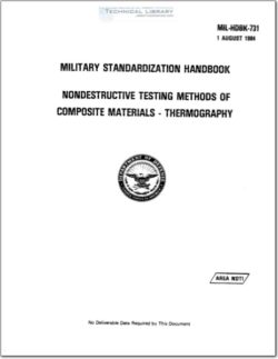 MIL-HDBK-731 Nondestructive Testing Methods of Composite Materials - Thermography