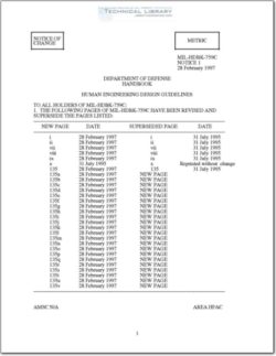 MIL-HDBK-759C NOT 1 Human Engineering Design Guidelines