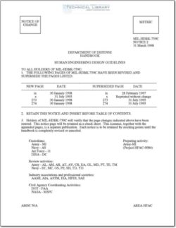 MIL-HDBK-759C NOT 2 Human Engineering Design Guidelines