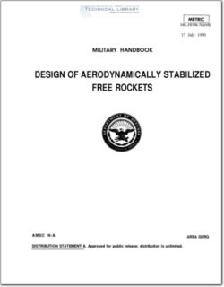 MIL-HDBK-762 Design of Aerodynamically Stabilized Free Rockets