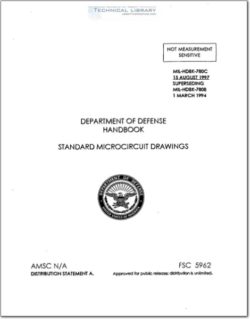 MIL-HDBK-780C Standard Microcircuit Drawings