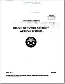 MIL-HDBK-785 Design of Towed Artillery