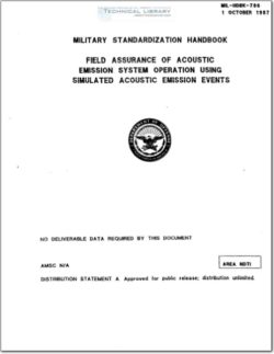 MIL-HDBK-786 Field Assurance of Acoustic Emission System Operation Using Simulated Acoustic Emission Events