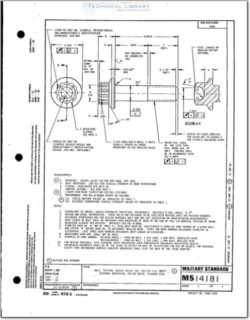 MS14181B Bolt, Tension, Nickel Alloy 718, 220 KSI, Ftu, 800° F, External Wrenching, Spline Drive, Flanged Head