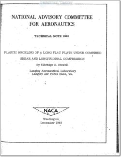 NACA-TN-1990 Plastic Buckling of a Long Flat Plate Under Combined Shear and Longitudinal Compression