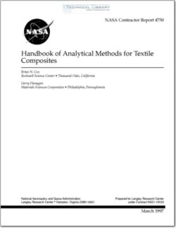 NASA-CR-4750 Handbook of Analytical Methods for Textile Composites