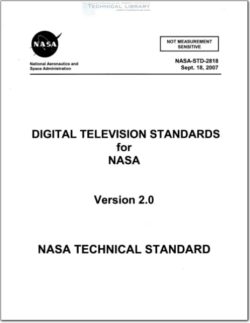 NASA-STD-2818 Digital Television Standards for NASA