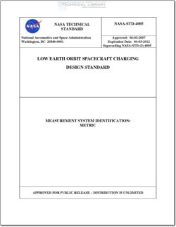 NASA-STD-4005 Low Earth Orbit Spacecraft Charging Design Standard