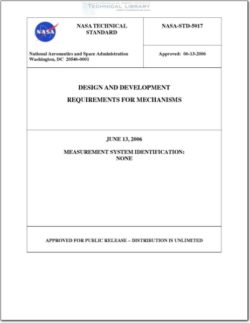 NASA-STD-5017 Design and Development Requirements for Mechanisms