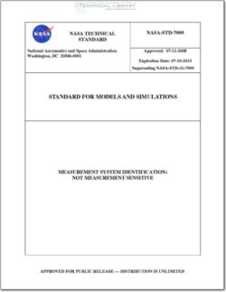 NASA-STD-7009 Standard for Models and Simulations