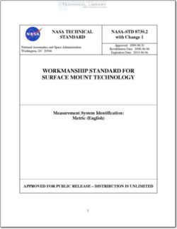 NASA-STD-8739.2 Workmanship Standard for Surface Mount Technology
