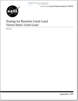 NASA-TM-108542 Testing for Random Limit Load Versus Static Limit Load