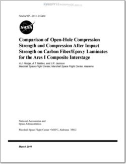 NASA-TP-20110008641 Comparison of Open-Hole Compression Strength and Compression After Impact Strength  on Carbon Fiber-Epoxy Laminates for the Ares I Composite Interstage
