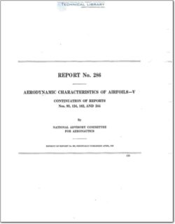 naca-report-286 Aerodynamic Characteristics of Airfoils - V