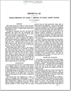 naca-report-431 Characteristics of Clark Y Airfoils of Small Aspect Ratios