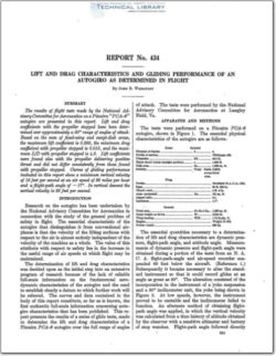 naca-report-434 Lift and Drag Characteristics and Gliding Performance of an Autogiro as Determined in Flight