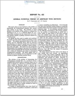 naca-report-452 General Potential Theory of Arbitrary Wing Sections