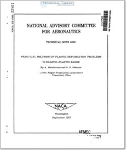 naca-tn-4088 Practical Solution of Plastic Deformation Problems in Elastic-Plastic Range
