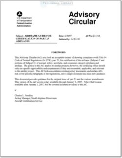 AC-23-19A Airframe Guide for Certification of Part 23 Airplanes